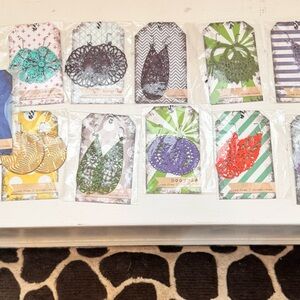 Set of 11 Handcrafted Colorful Crochet Hoop Set earrings